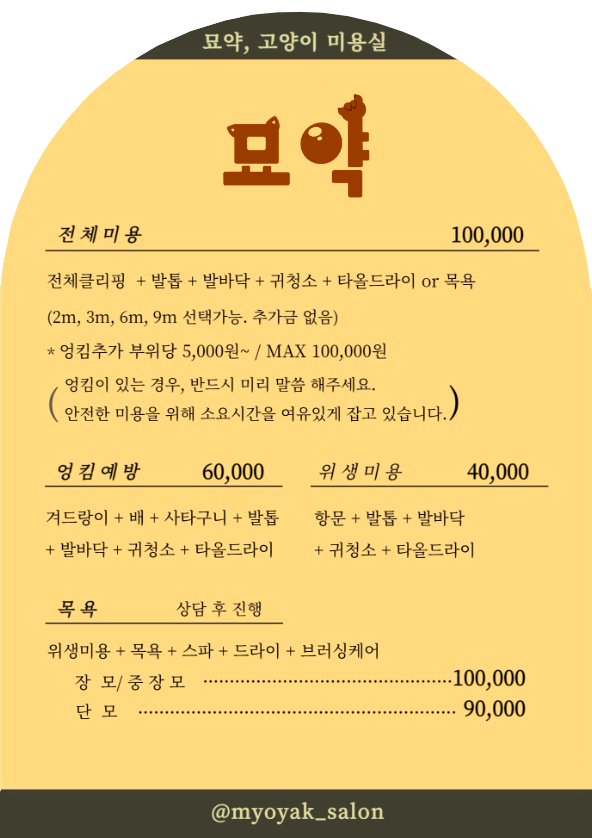 묘약 고양이미용실