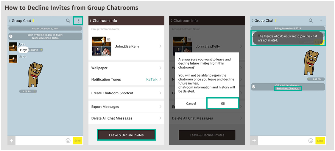 [Image 3] Decline Invites Feature on KakaoTalk