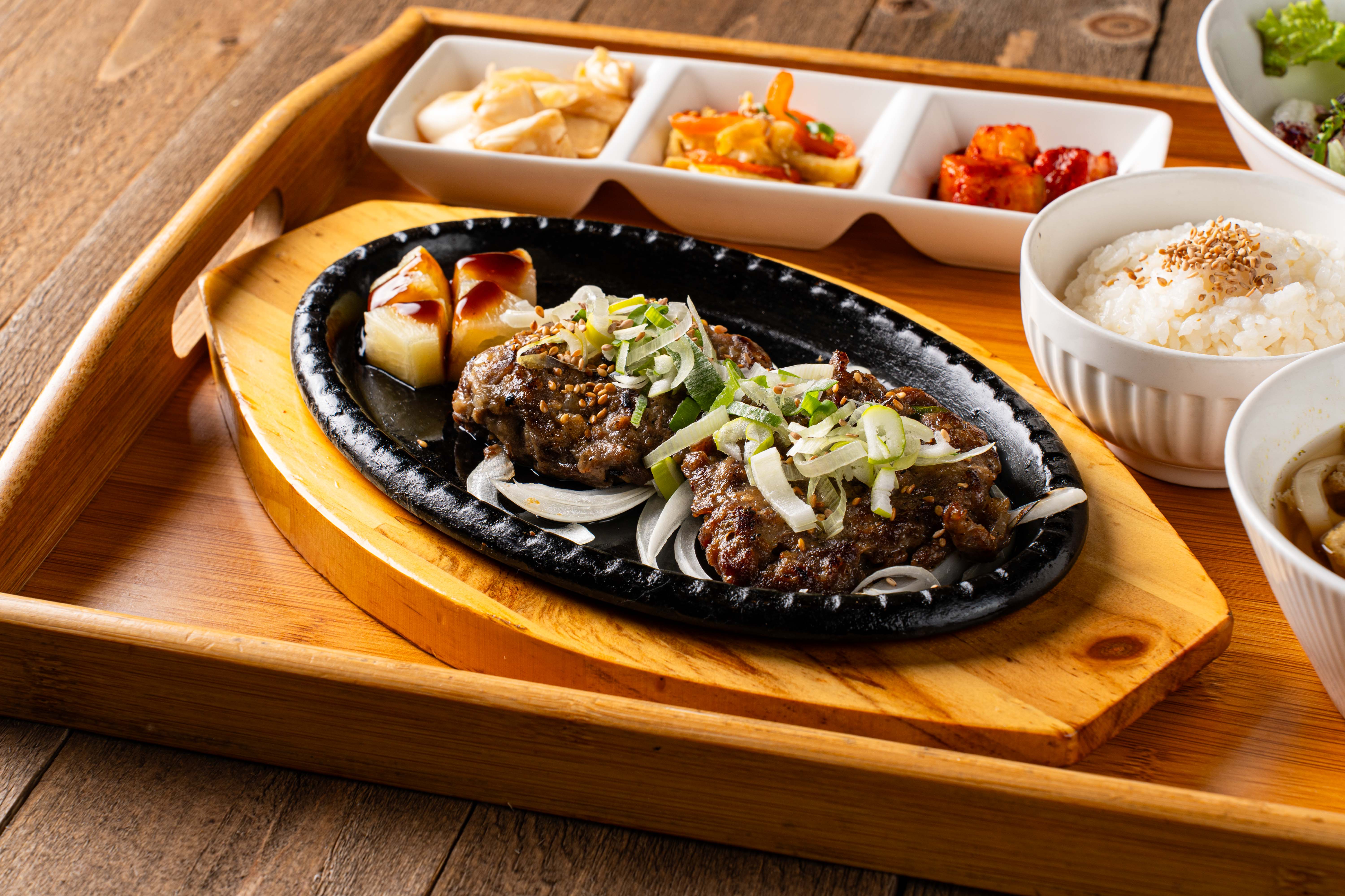 철판 떡갈비 정식