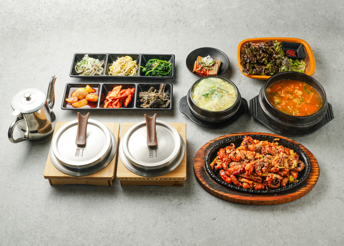매운 낙지삼겹살 밥상 (1인) (2인 이상)