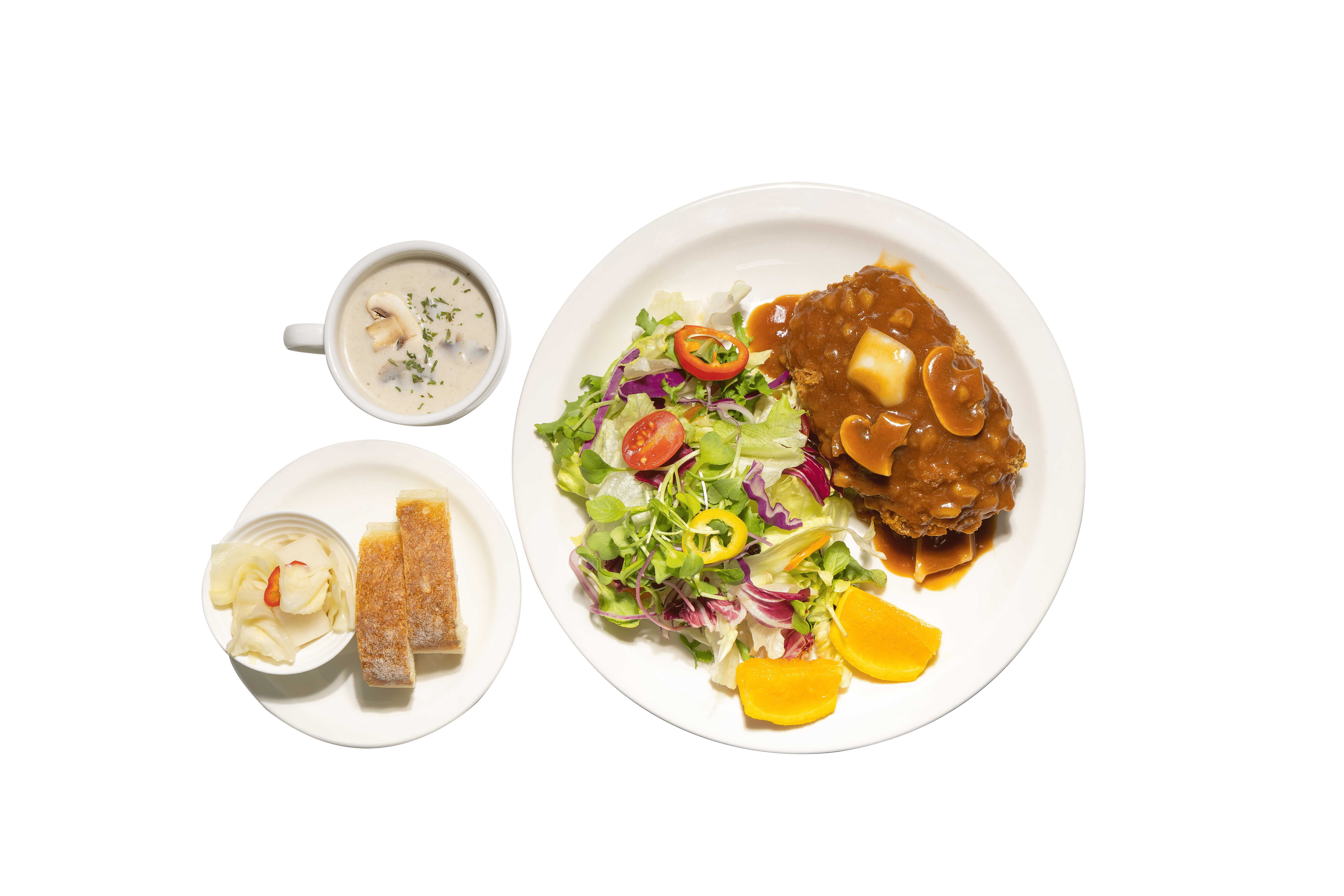 감자치즈 포크커틀렛 브런치