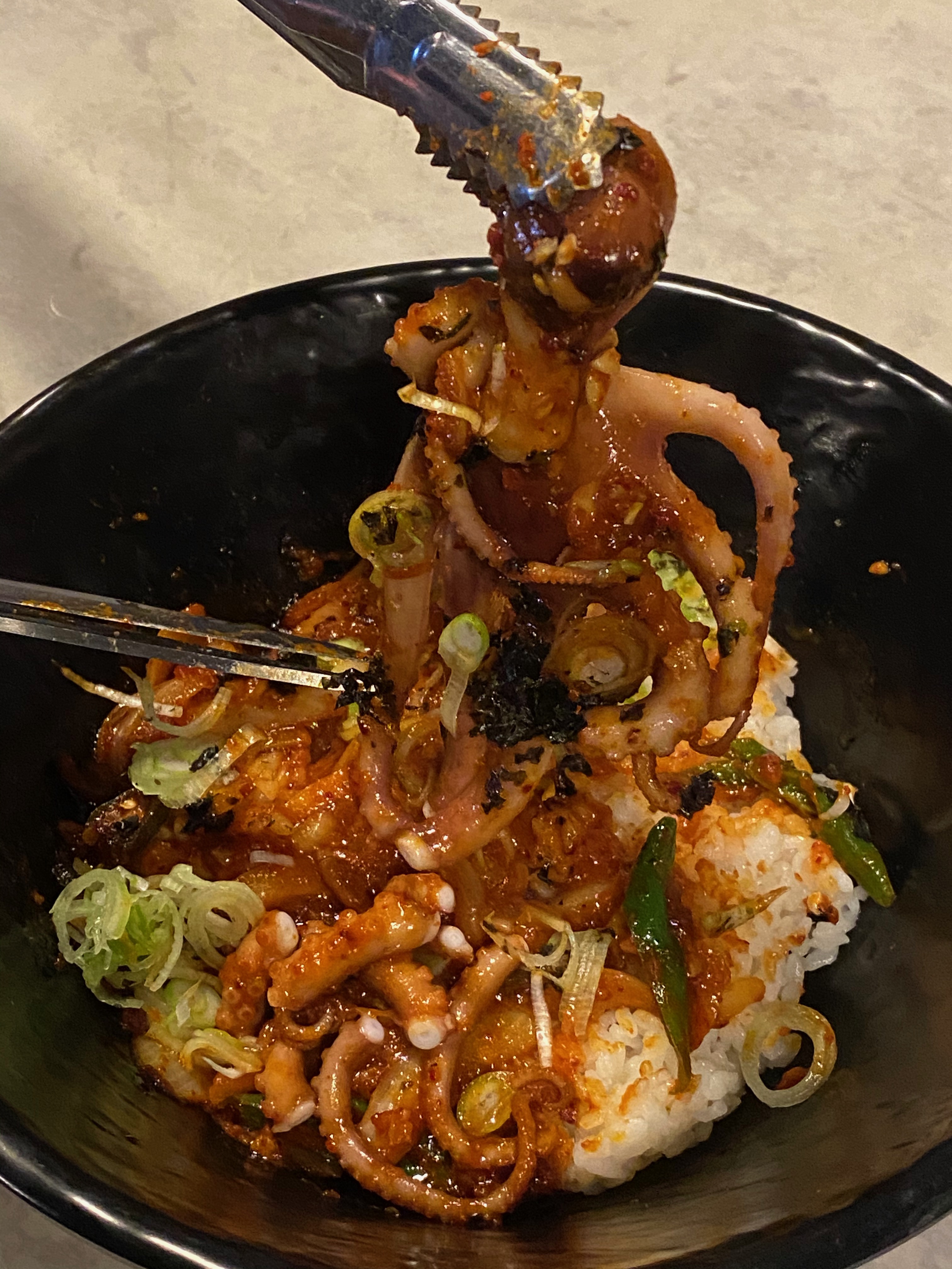 낙지 한마리 덮밥