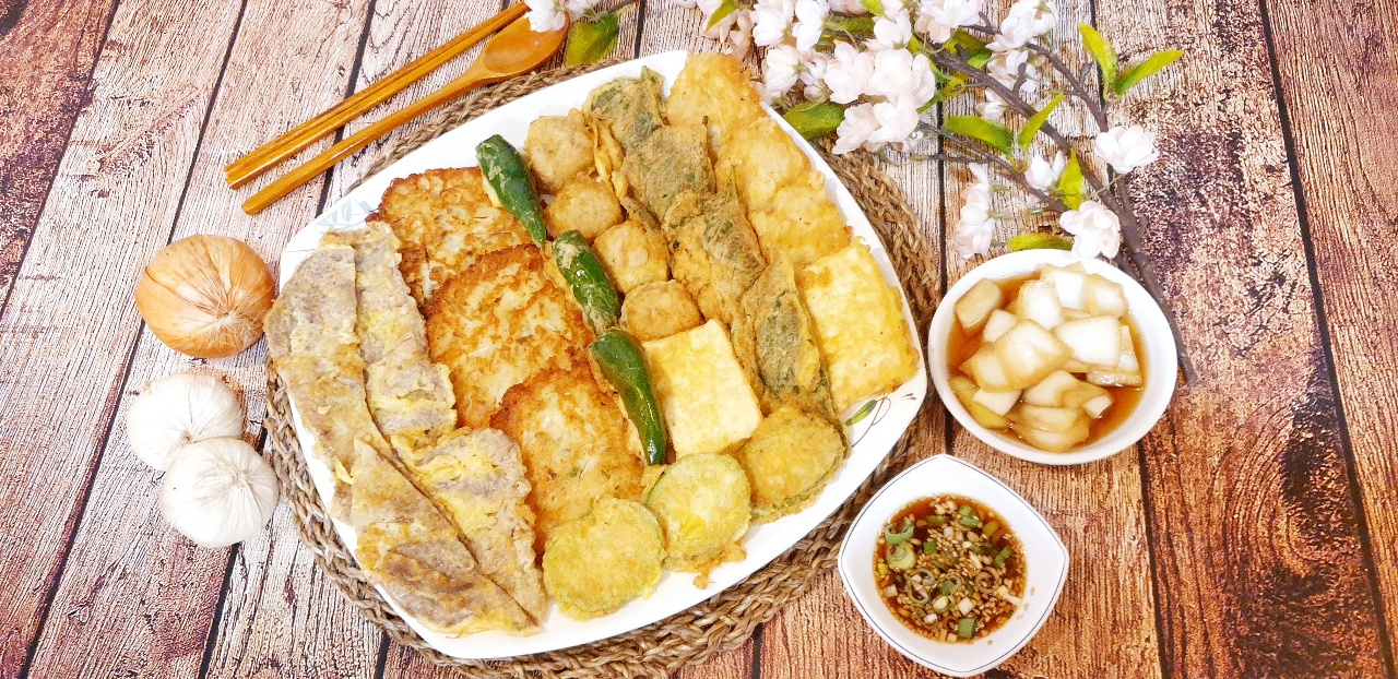 모듬전+소고기육전 set
