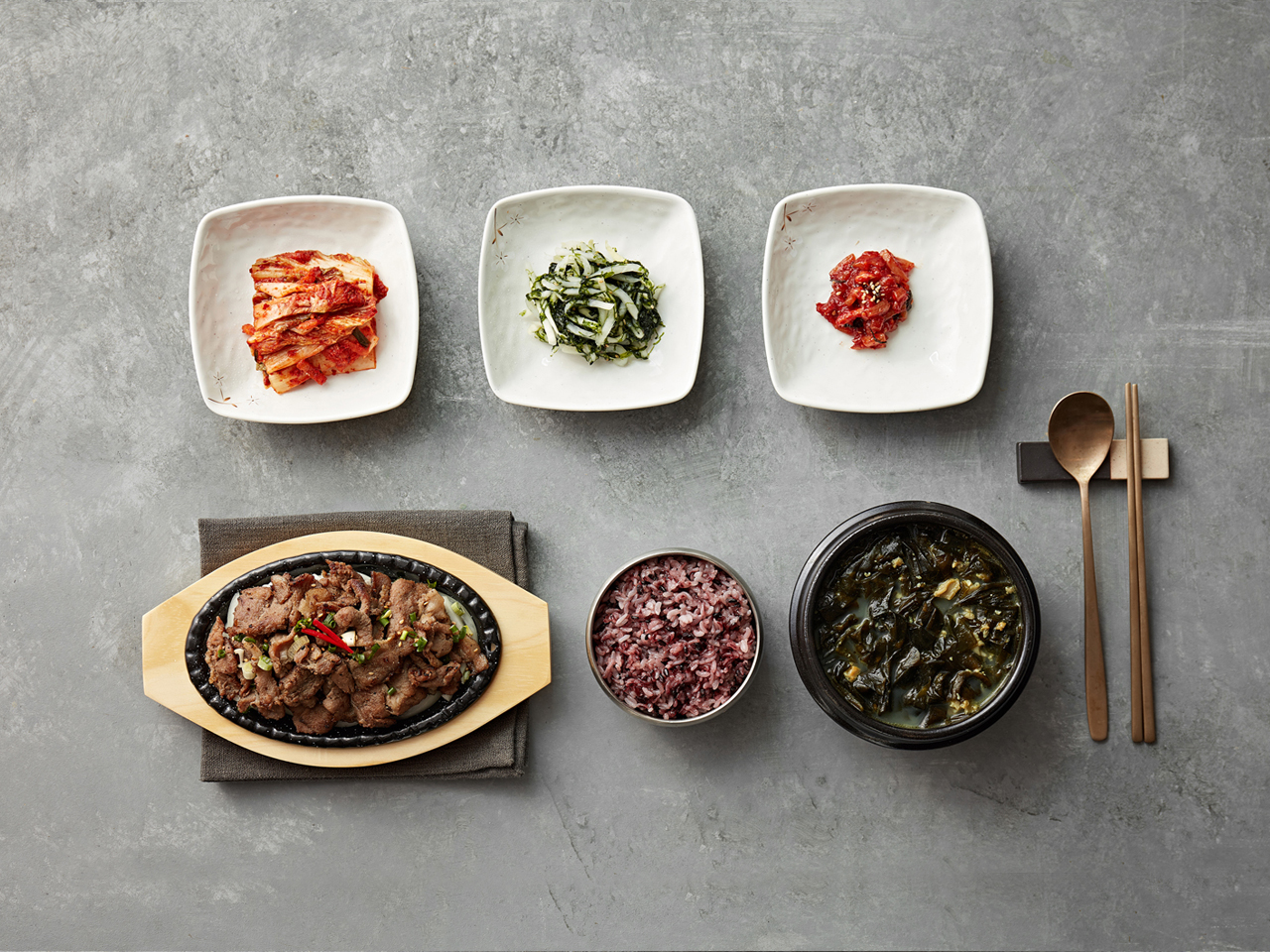 석쇠불고기 정식(간장맛/양념맛)