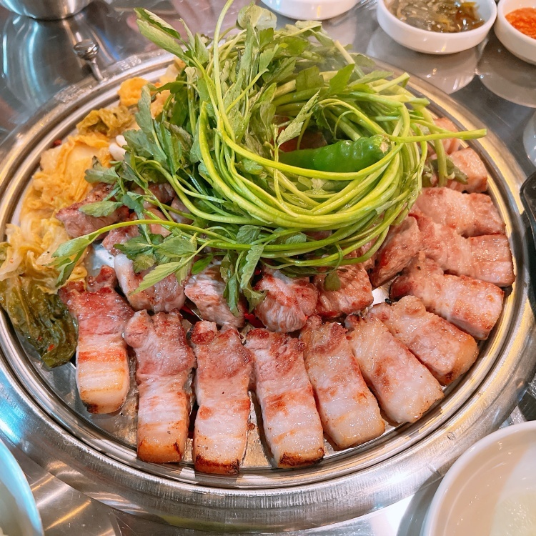 모듬한판(삼겹살,목살550g)