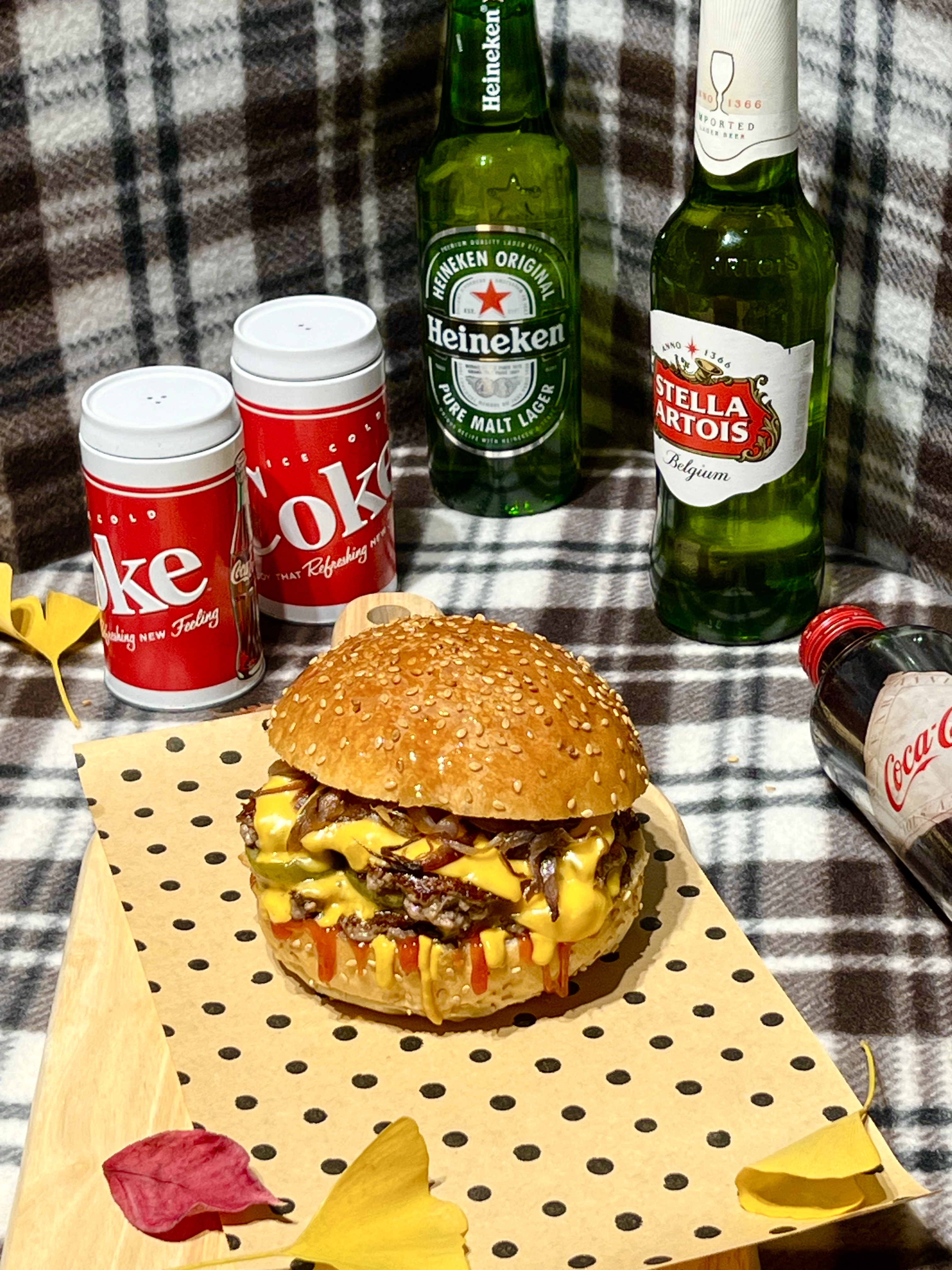더블 치즈 버거