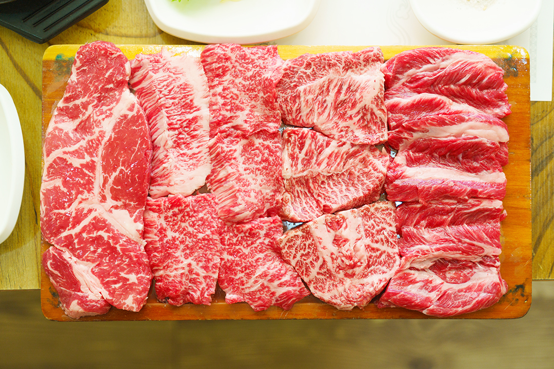 한우"명품"모듬(안창살+치마살+살치살+안심)(500g)