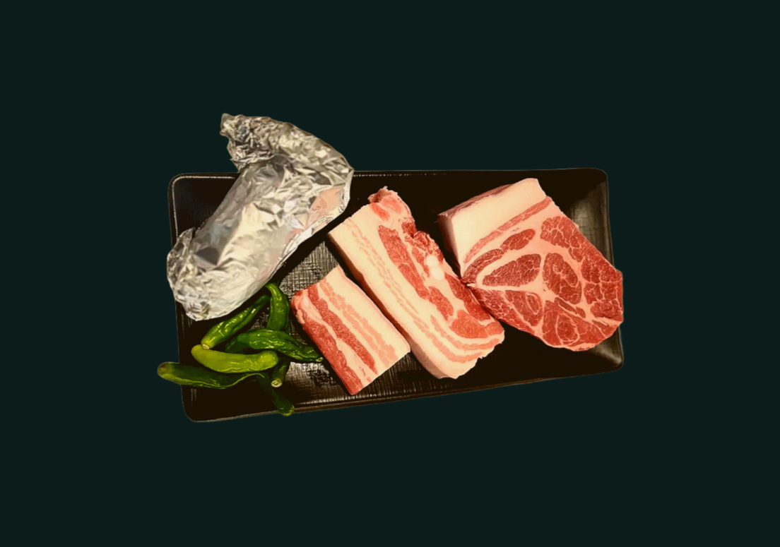 흑오겹살+흑꽃목살