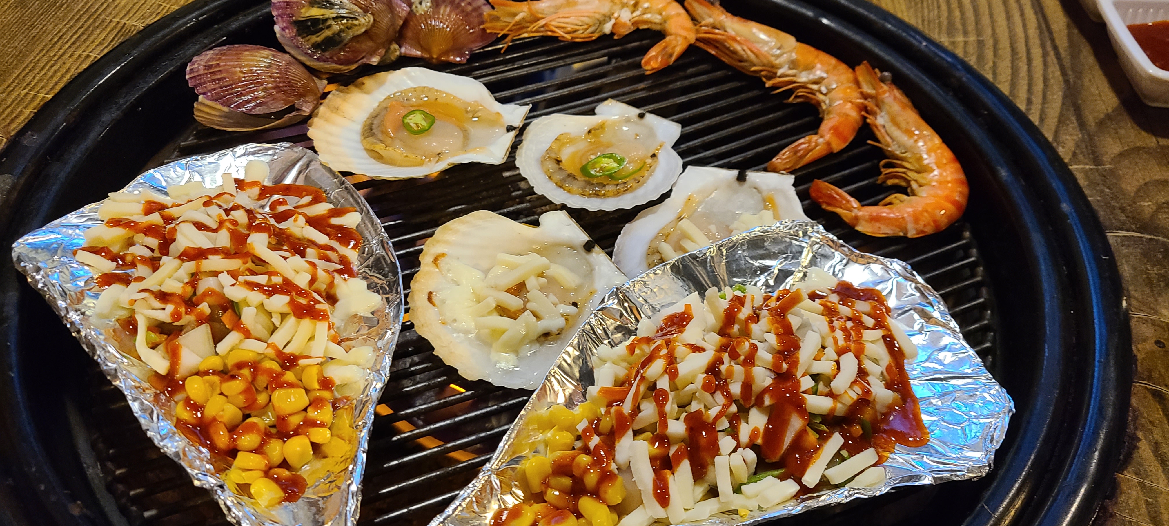 모듬조개구이(중)