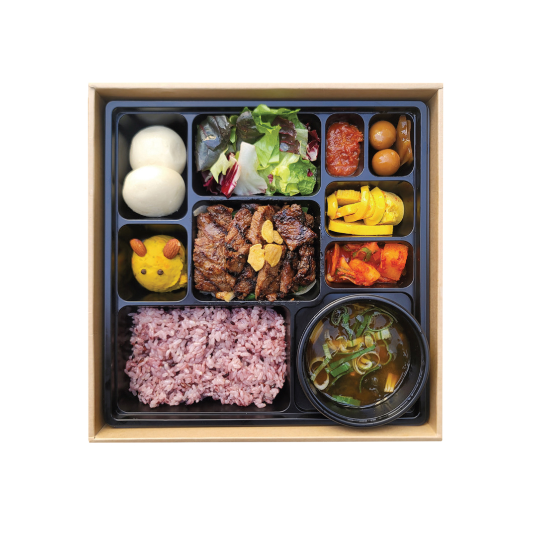 단체/포장, 소 돌판구이 도시락