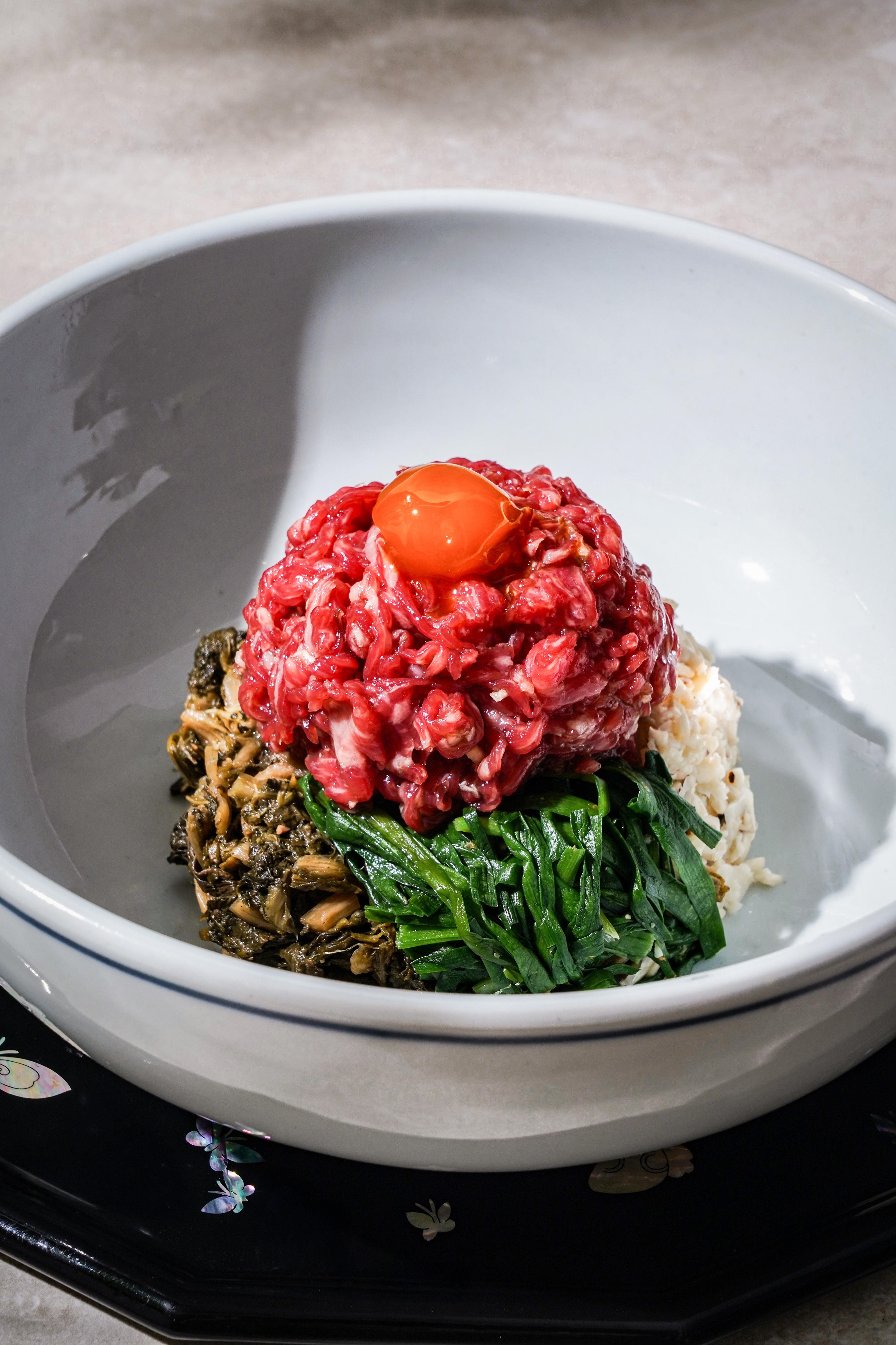 특 한우 육회 시래기 비빔밥