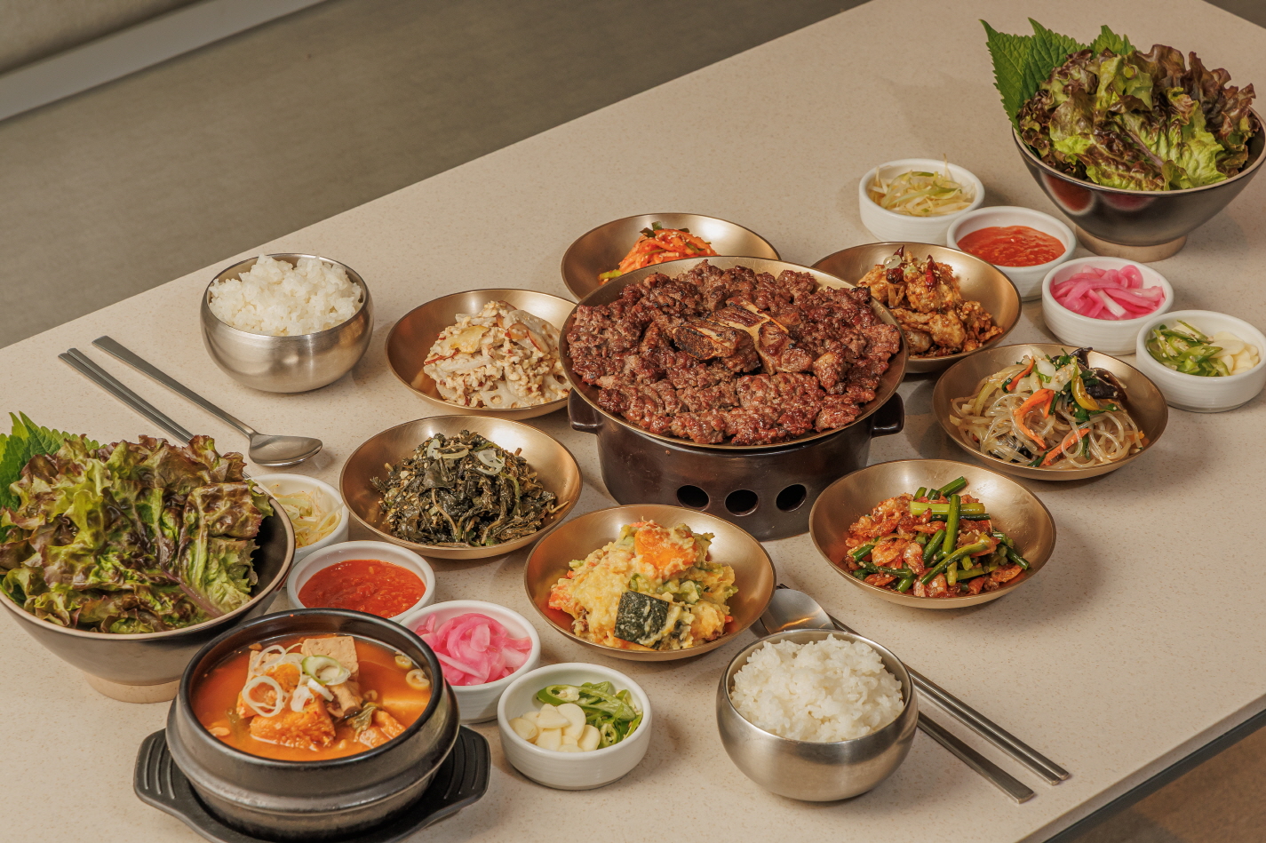 광릉옥 소갈비 / 숯불구이 한상
