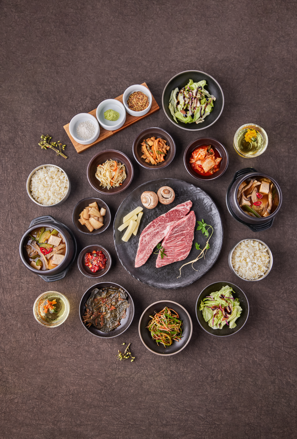한우 꽃등심 런치세트