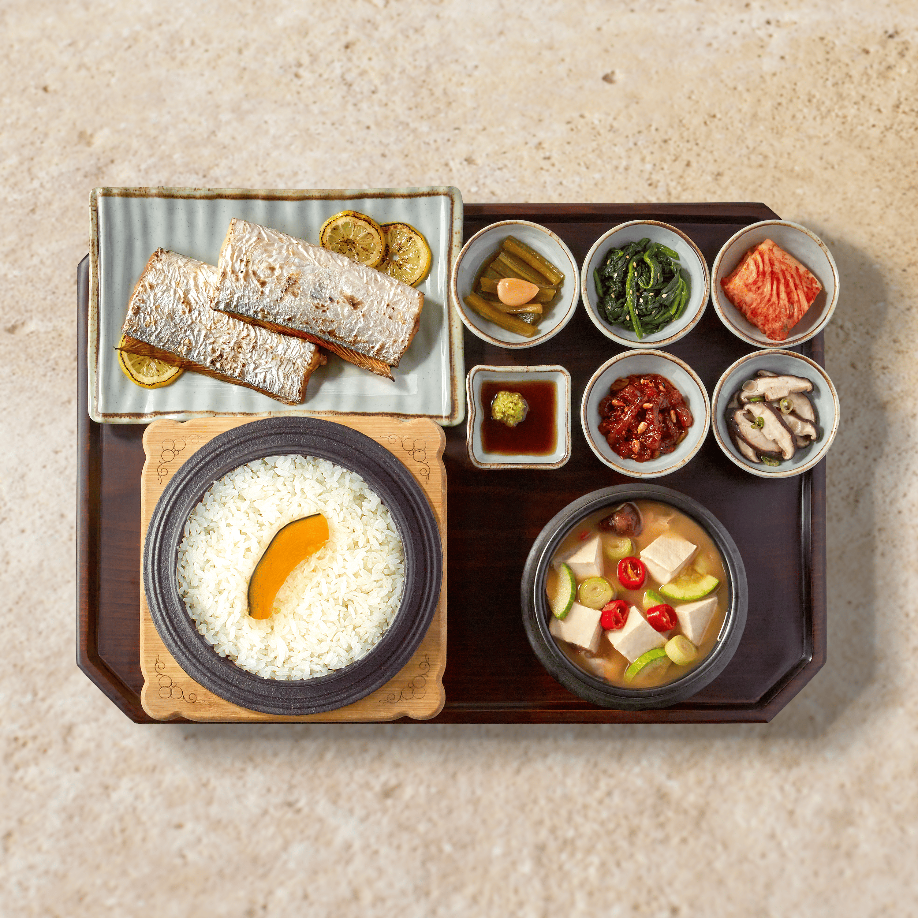 갈치된장찌개 반상