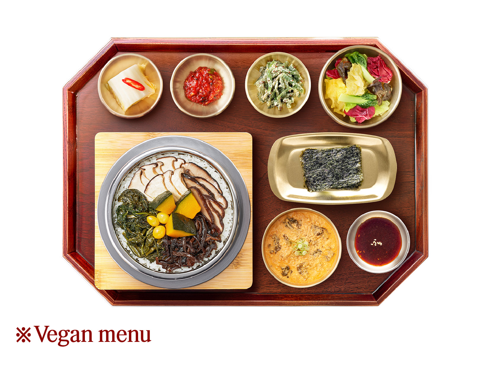 버섯영양 솥밥과 되비지찌개 반상