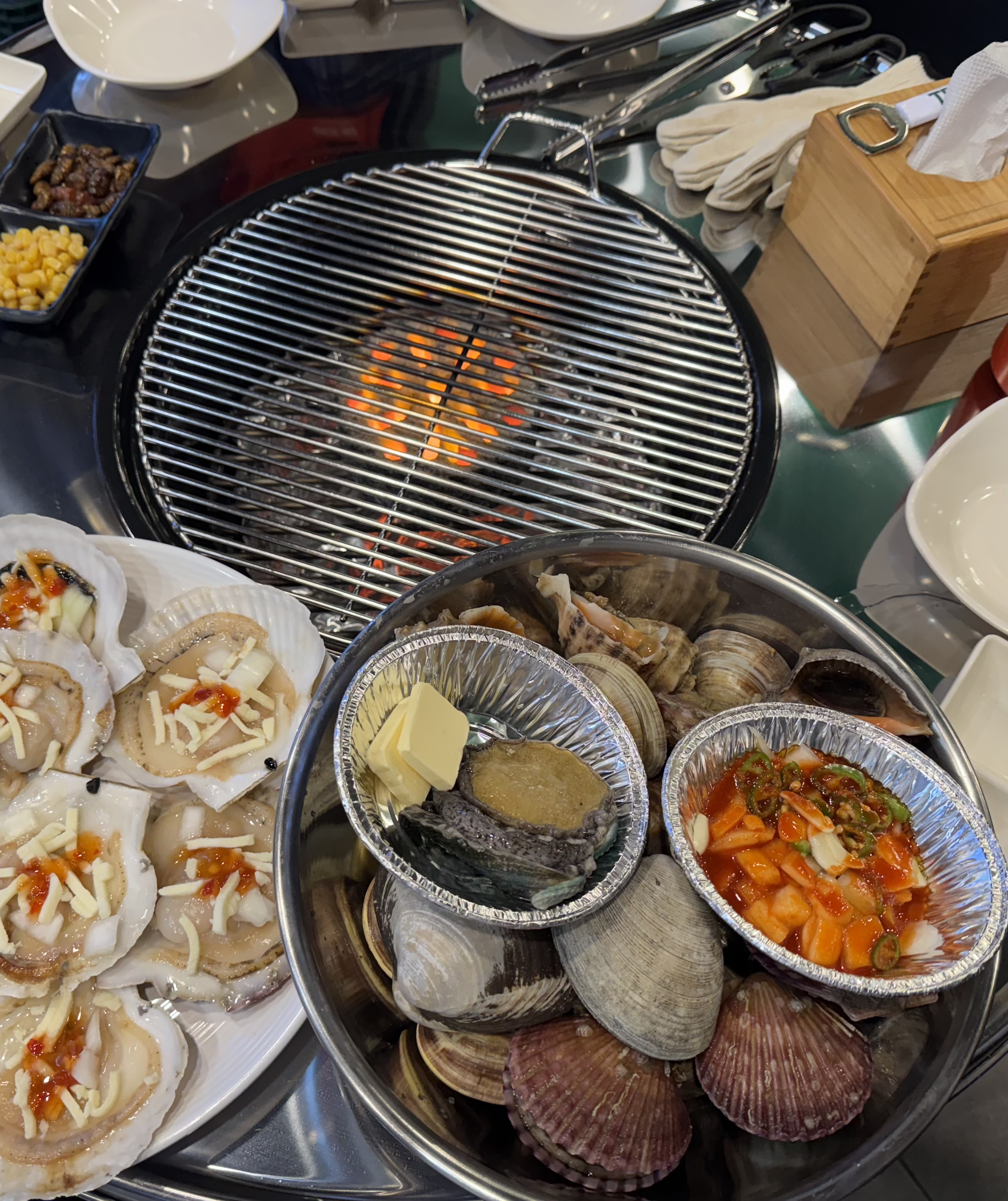 모듬조개구이(중)
