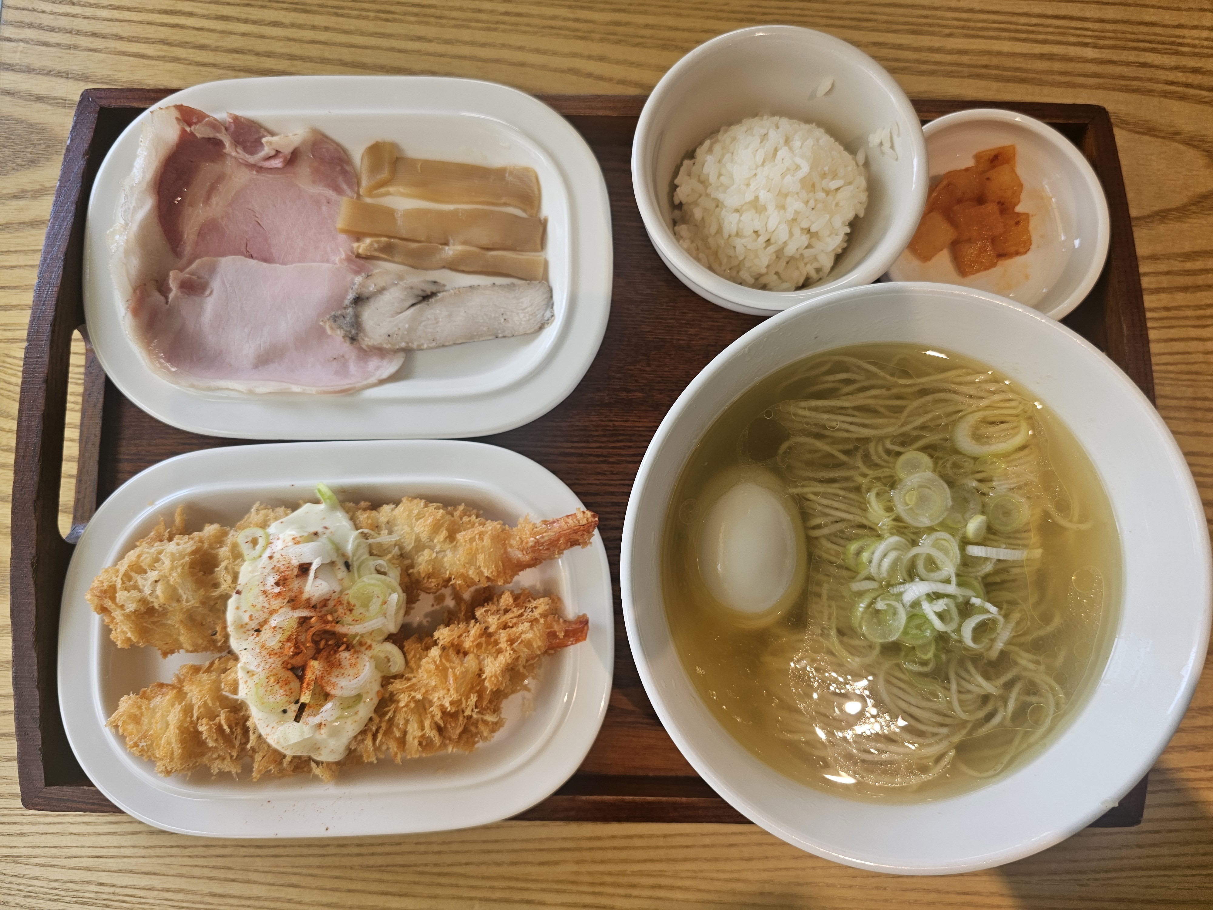 새우튀김 시오라멘 세트