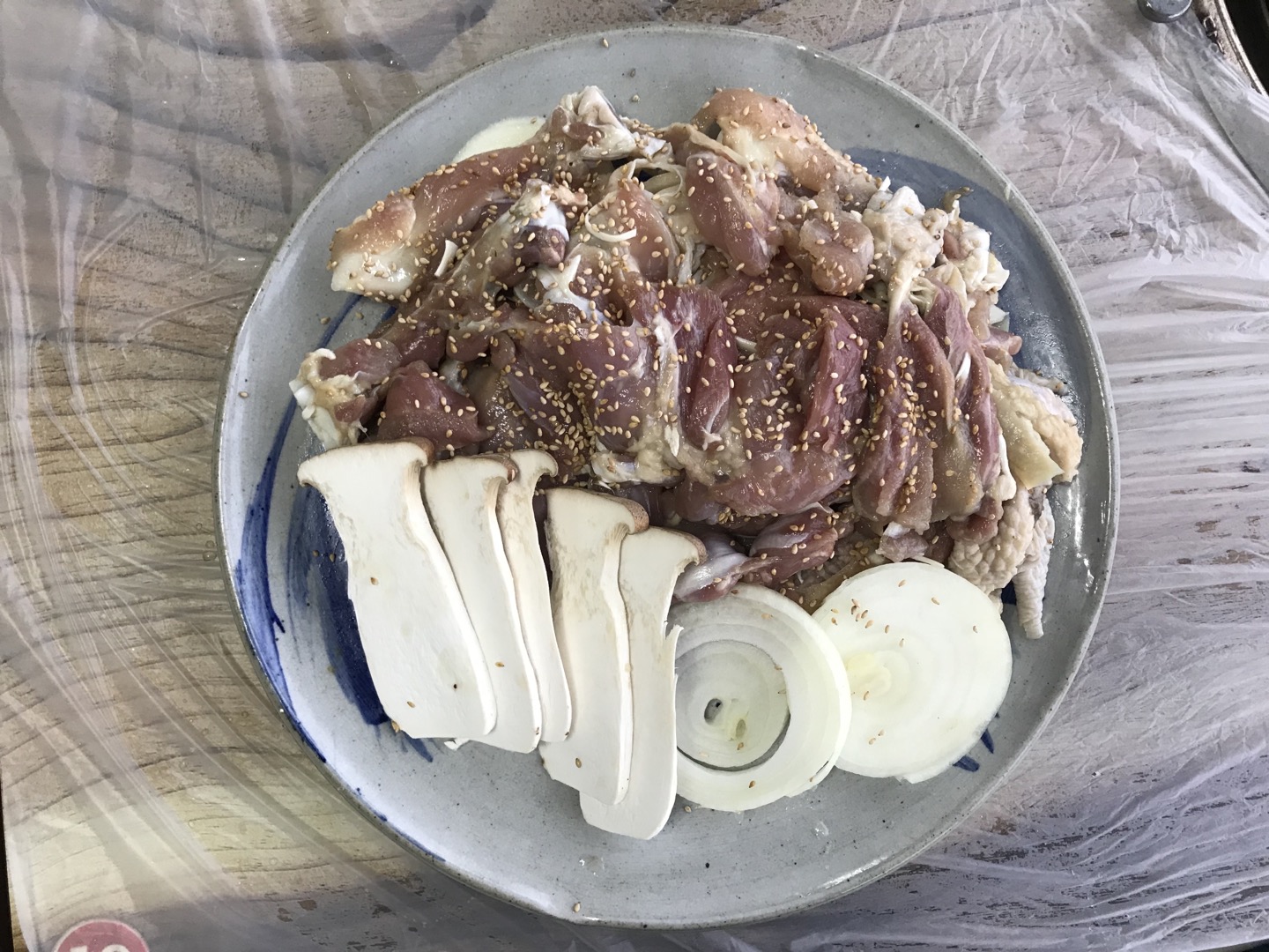 숯불 닭 구이