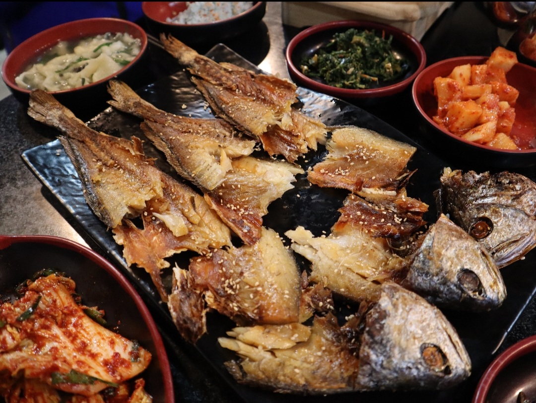 다슬기 보리굴비(+해장국)