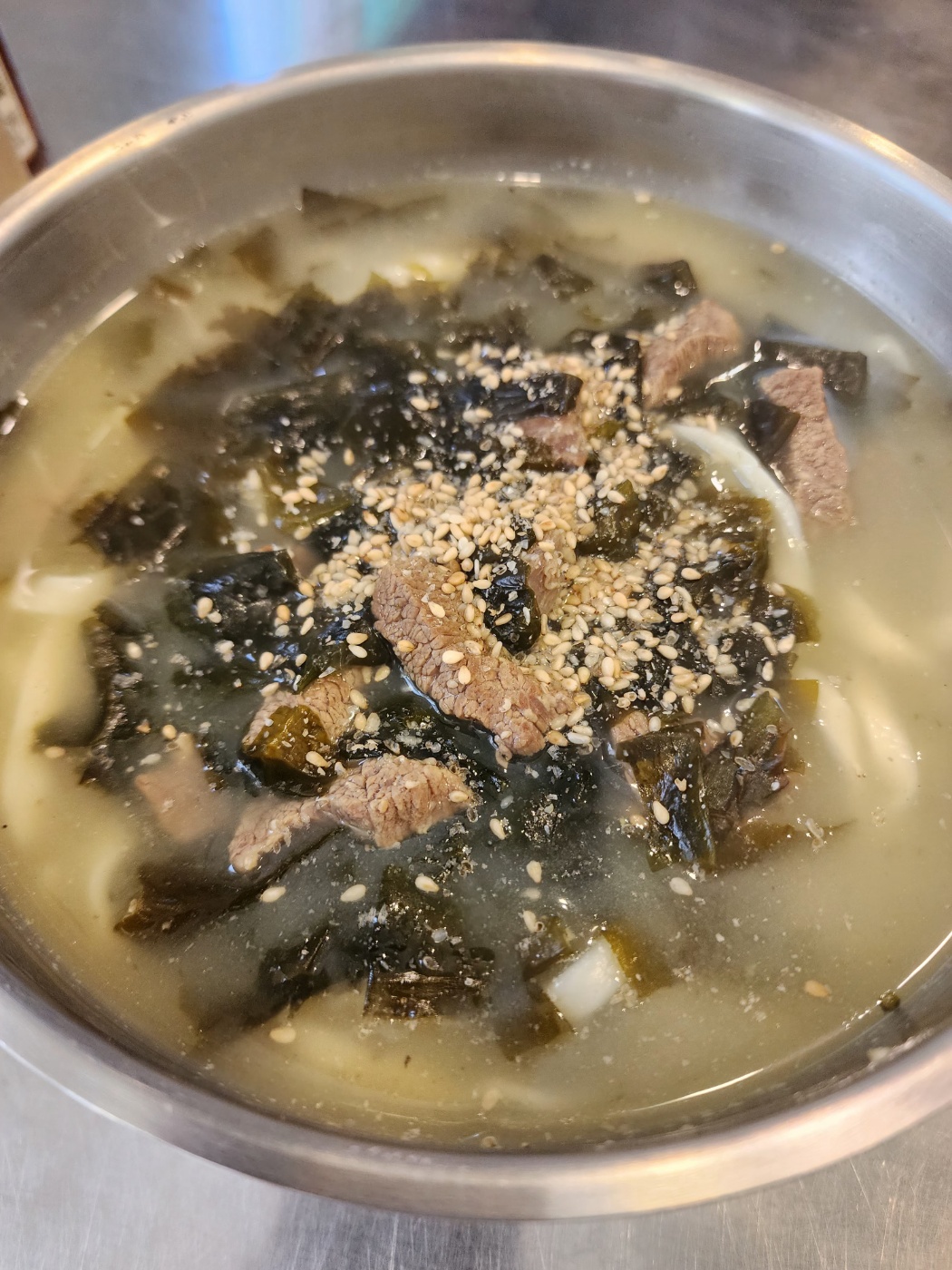 미역칼국수