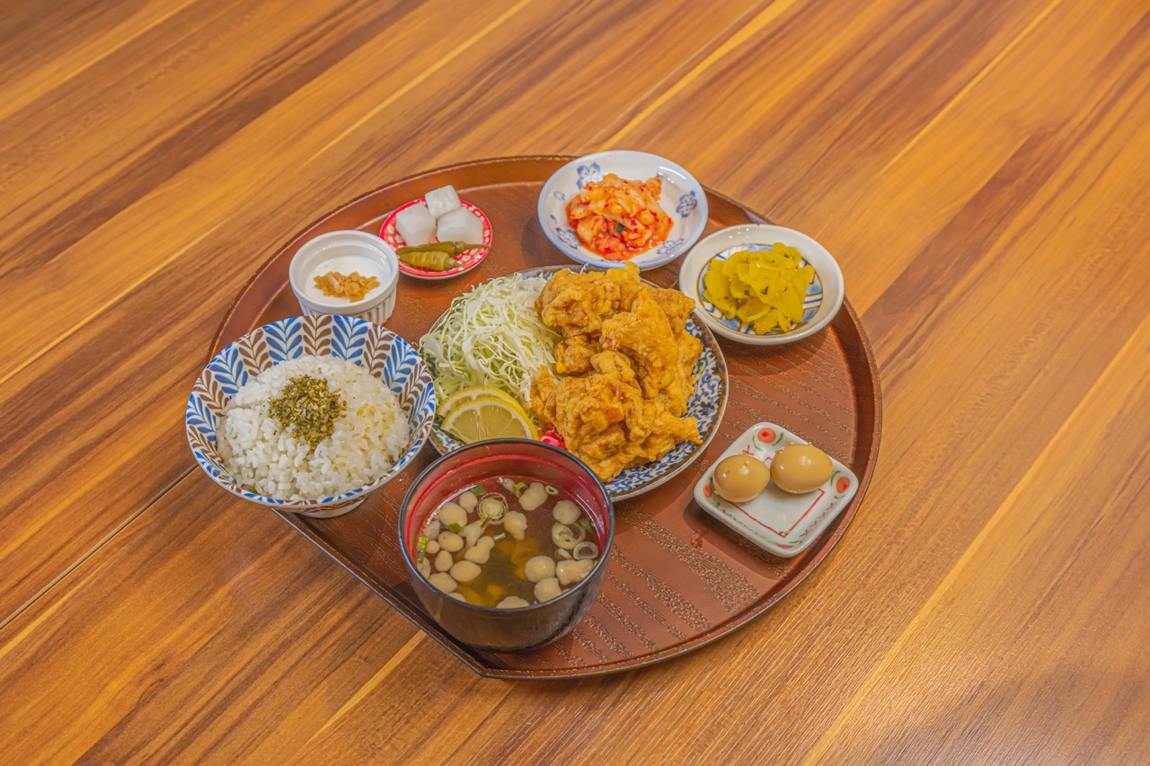 치킨 가라아게 정식