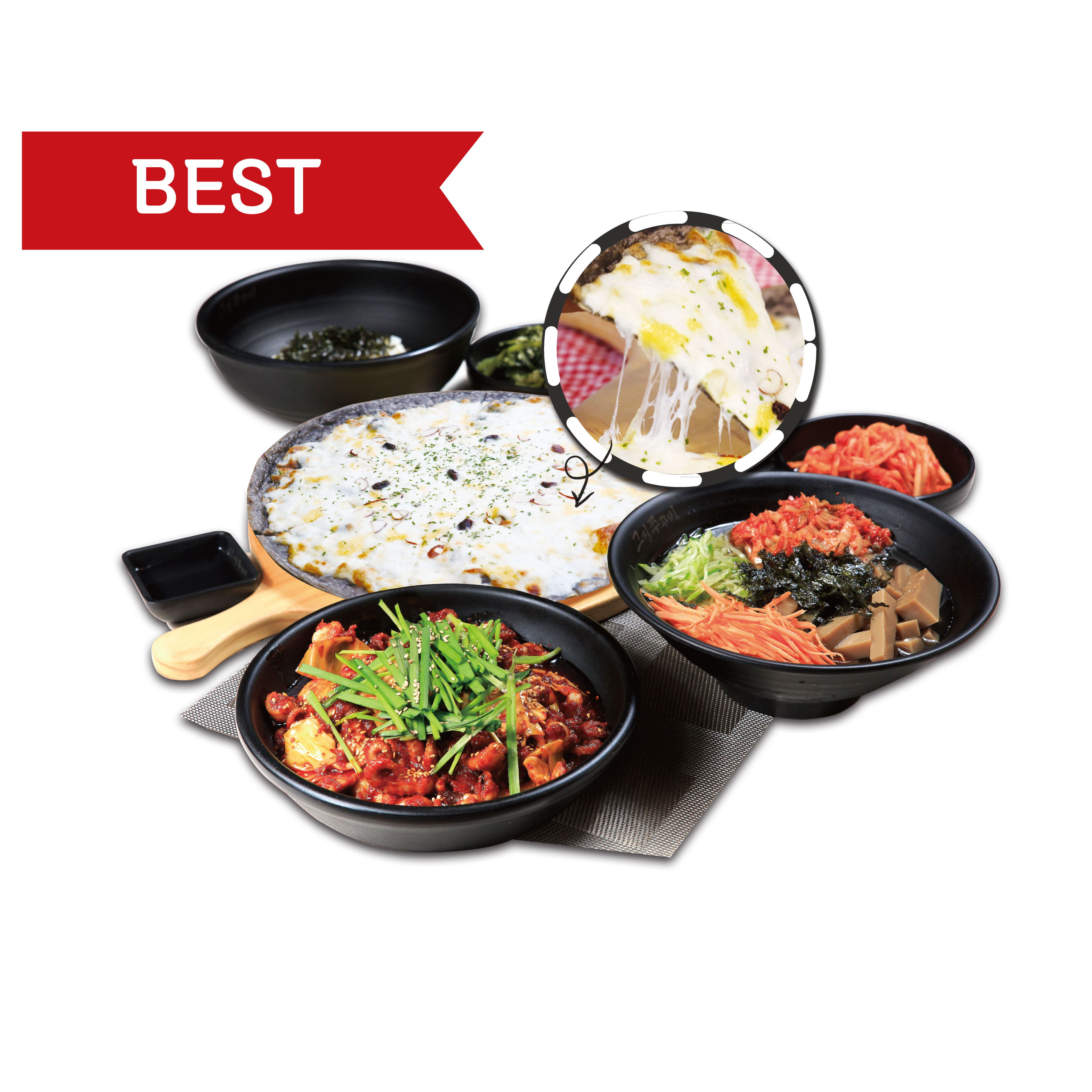 B셋트(덮밥+피자