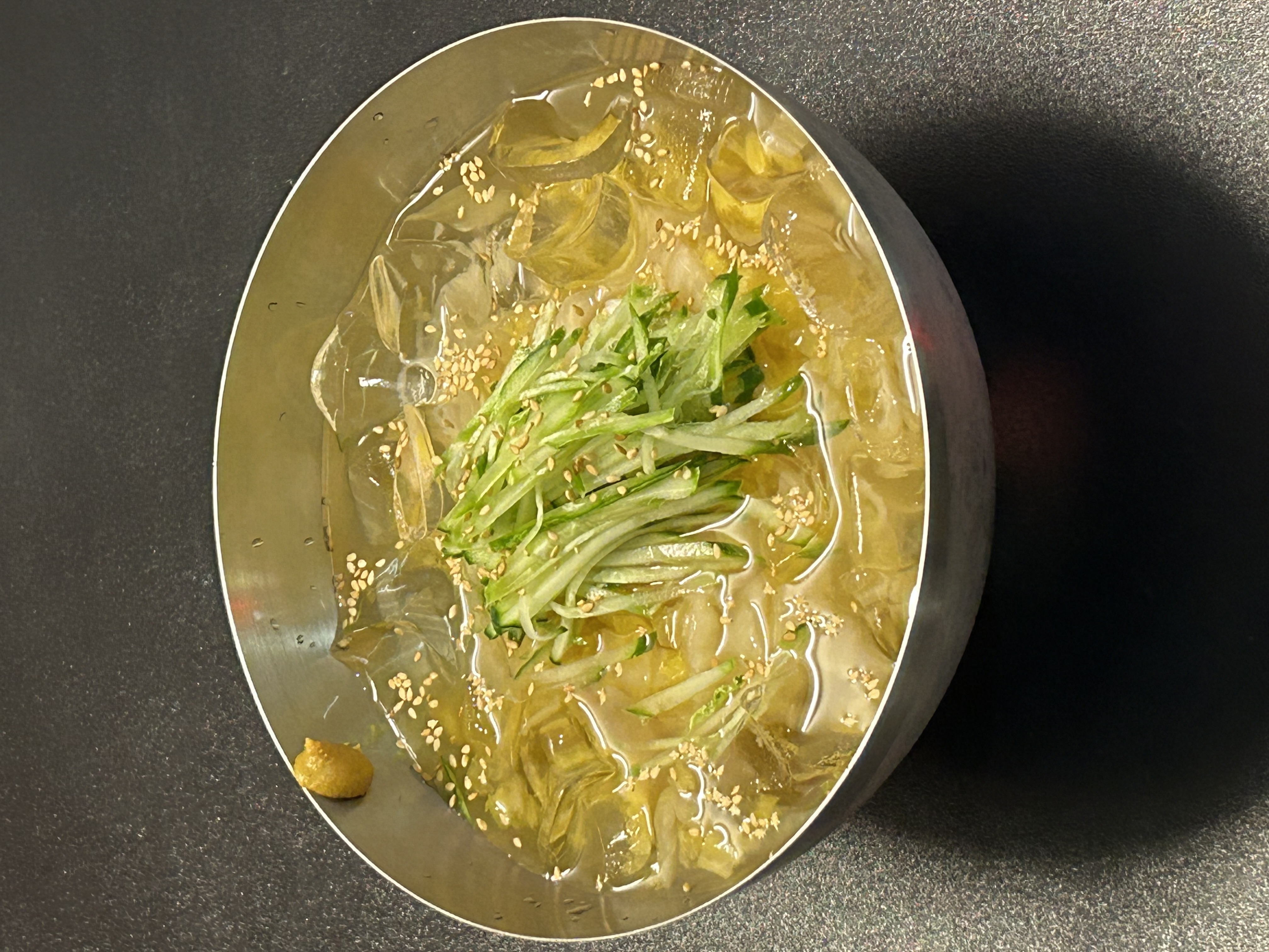 들기름 김치말이국수