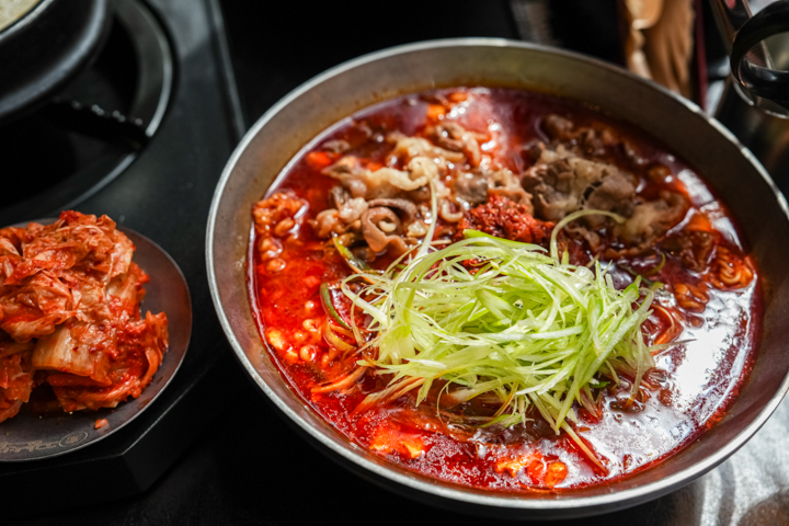 해장용우삼겹라면