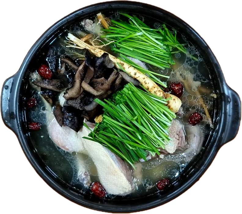 오리능이백숙