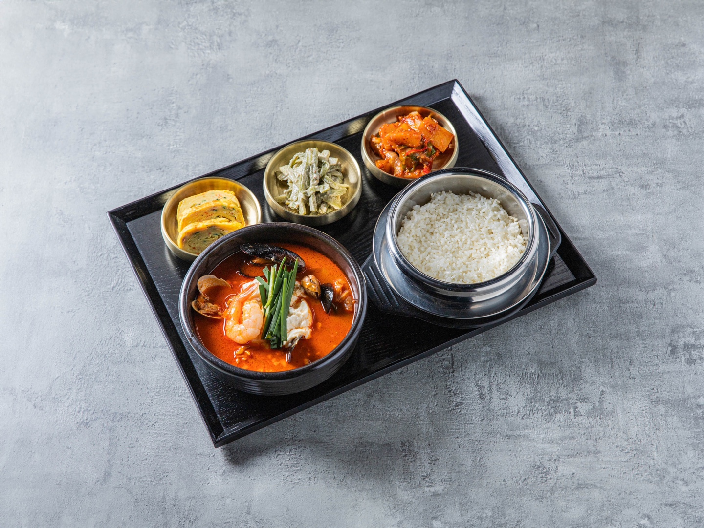 솥밥+순두부짬뽕