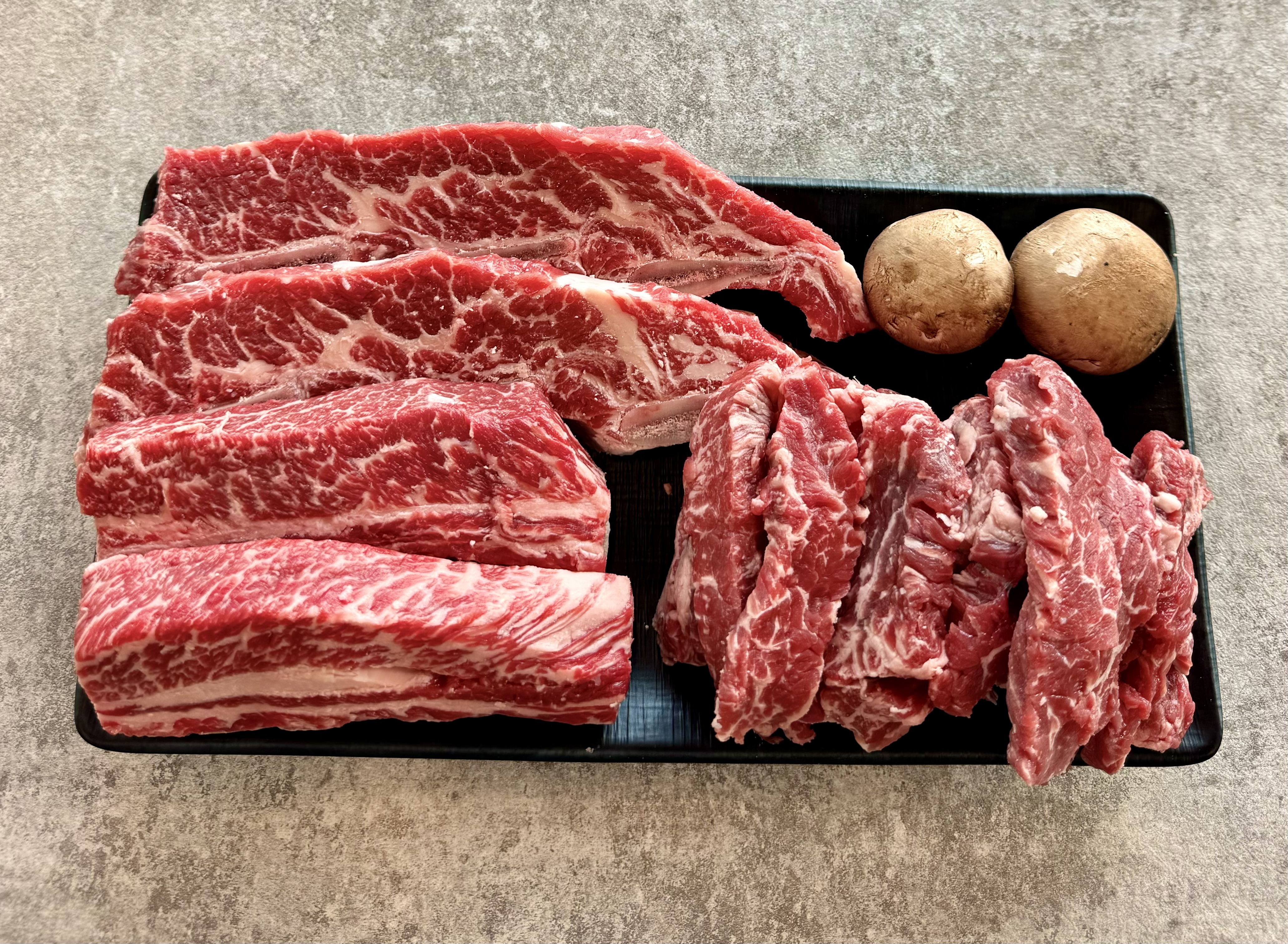 우대갈비+LA갈비+소갈비살 1kg