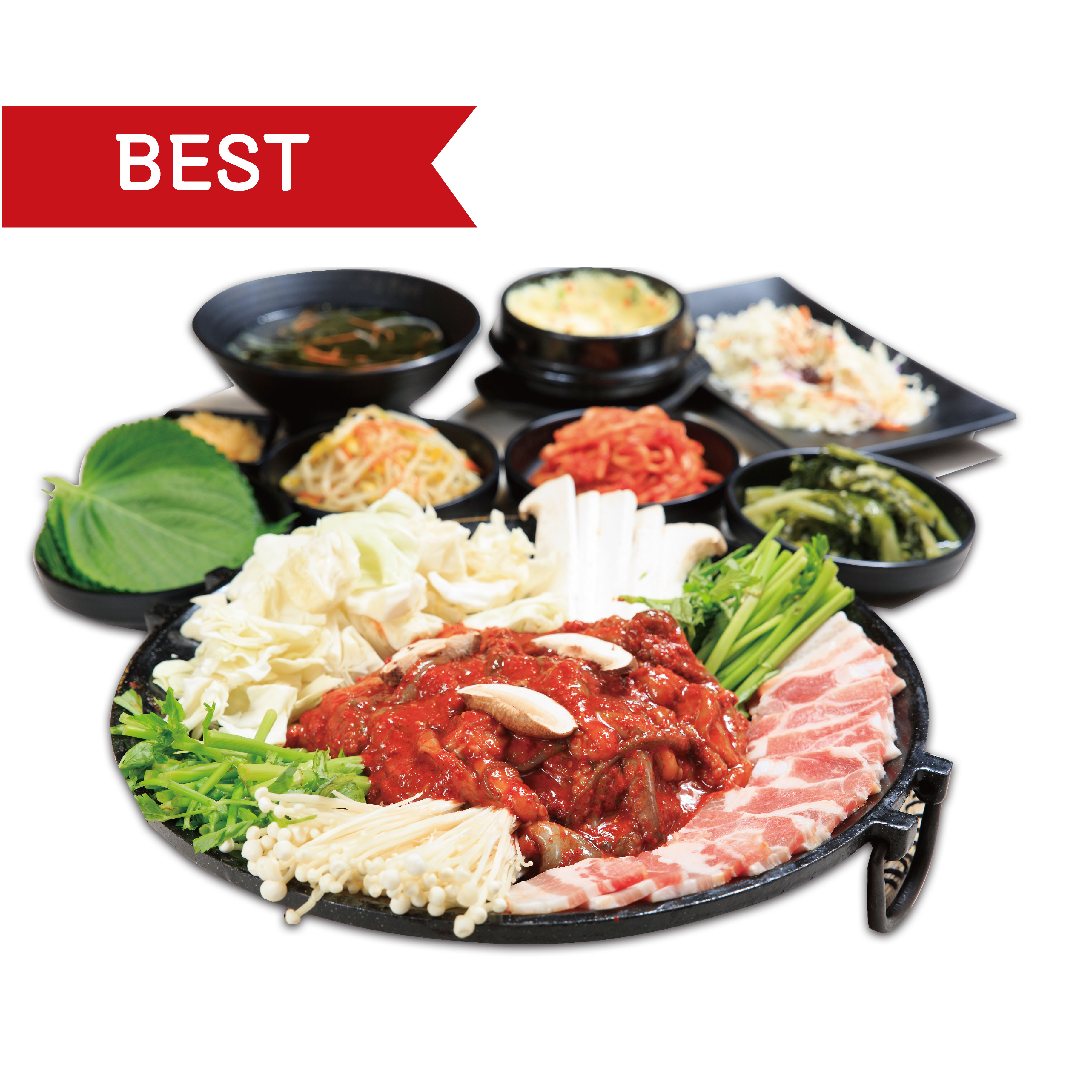 쭈꾸미 삼겹철판볶음