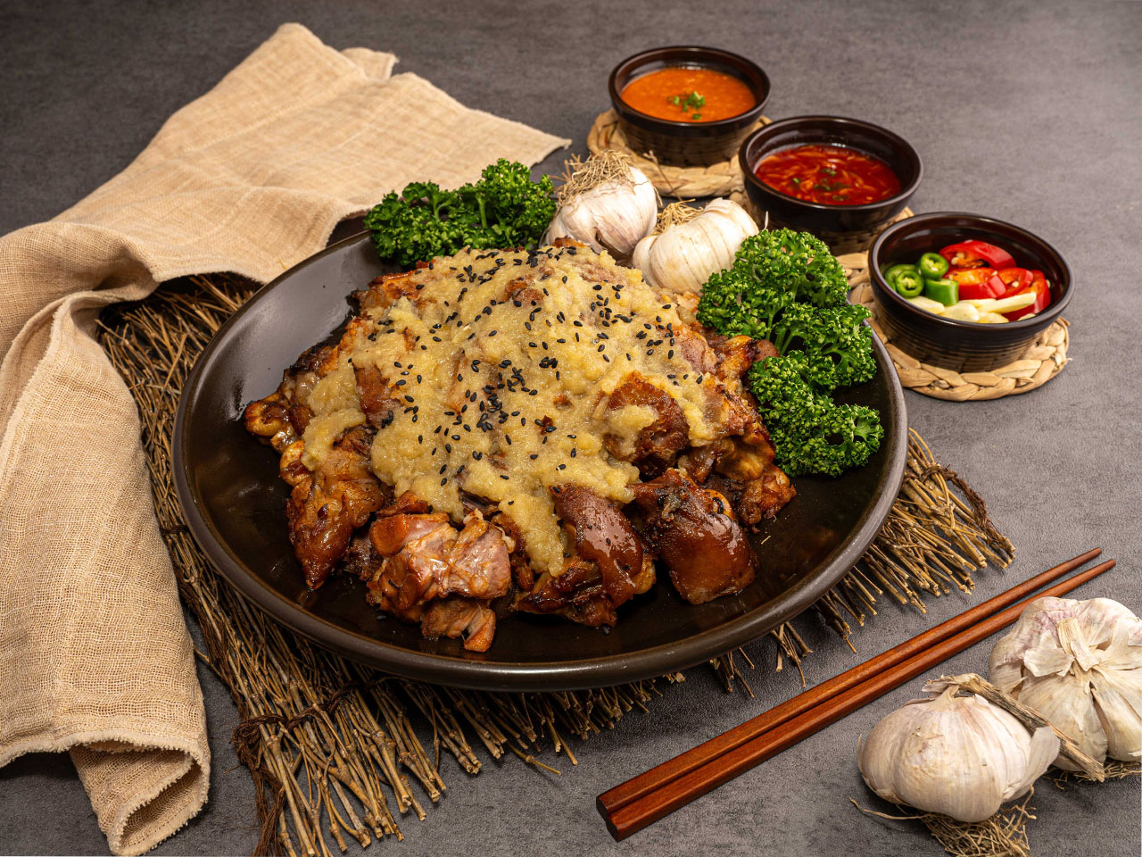 직화마늘족 (소)
