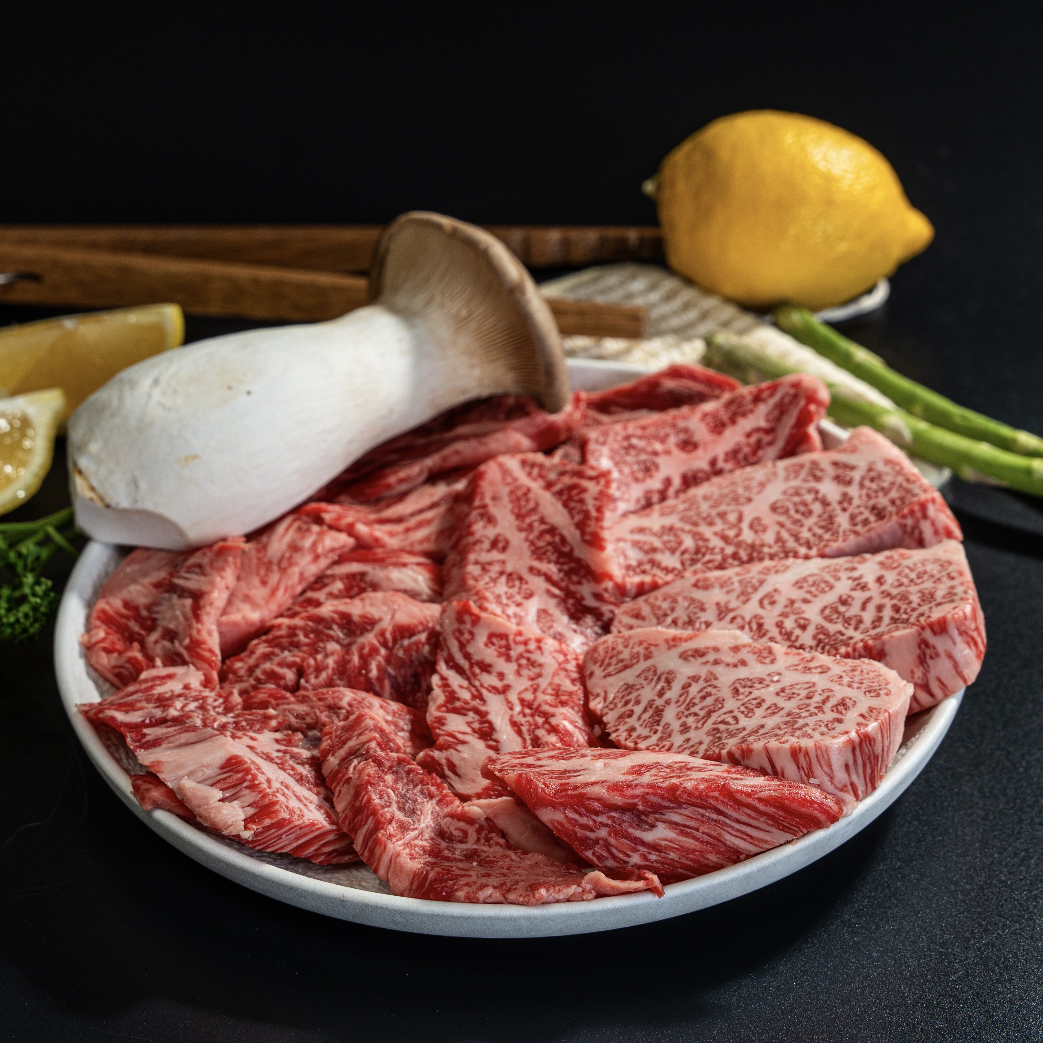 1++한우 갈비+살치