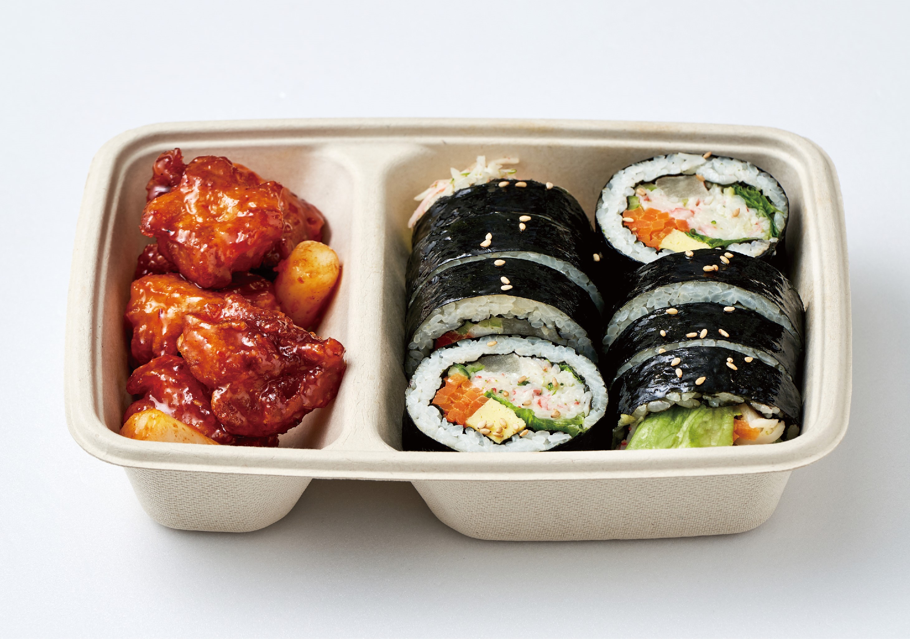 [인기] 1인 도시락(김밥+닭강정)