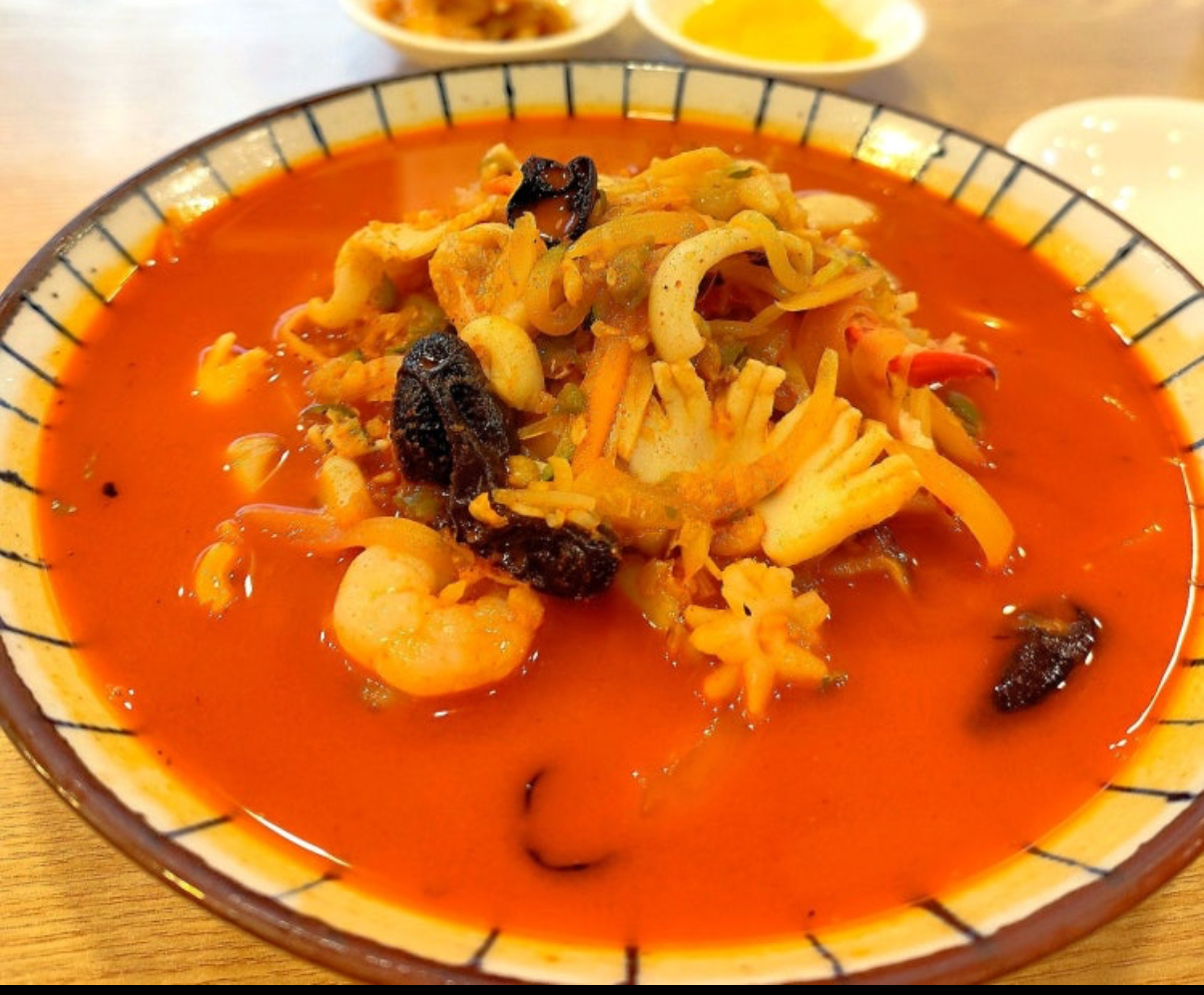 팟초이해물짬뽕