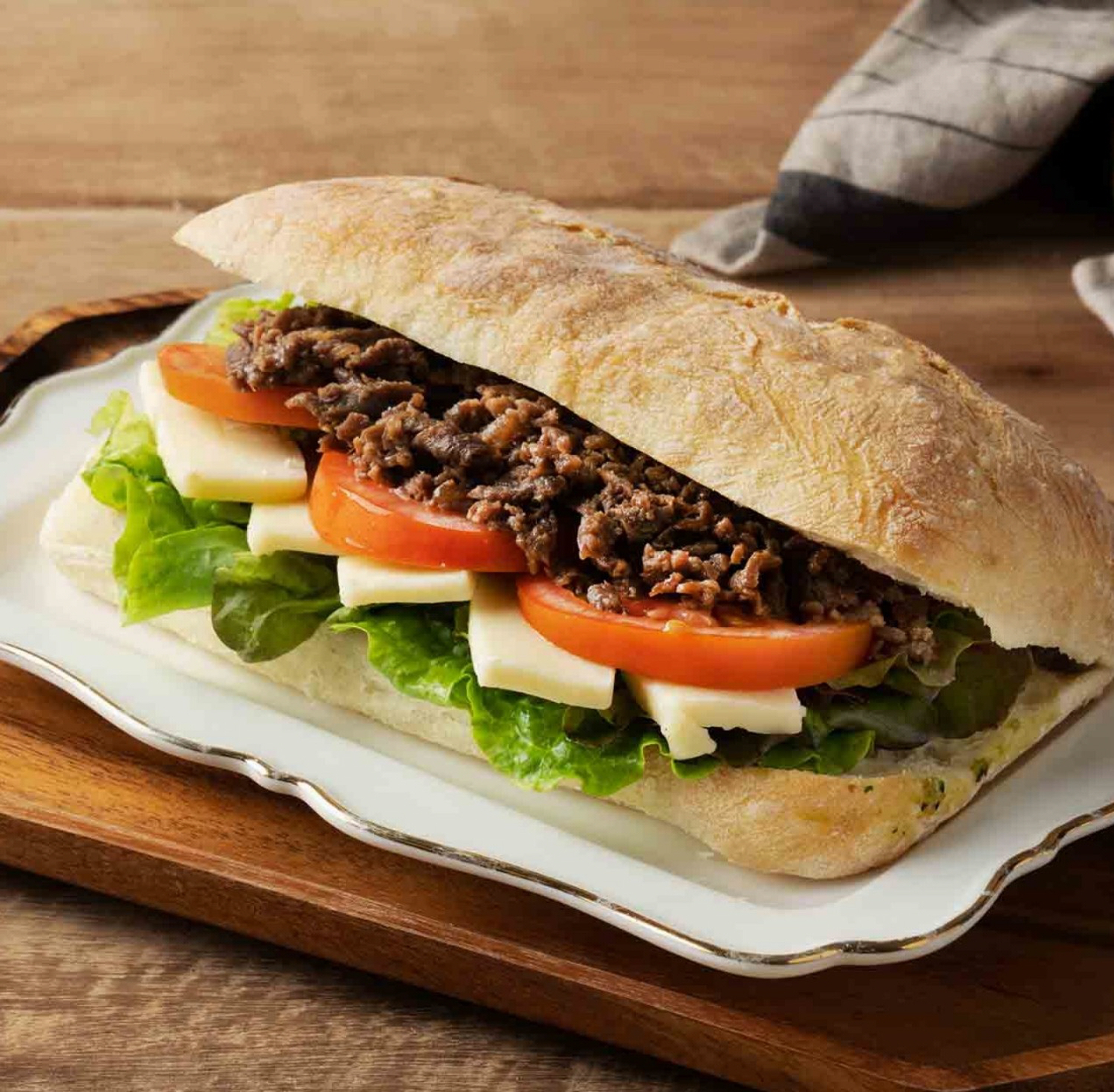 바질불고기 치아바타 샌드위치