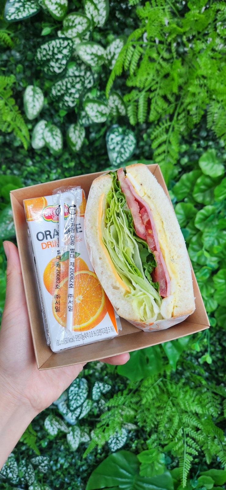 샌드위치 + 주스