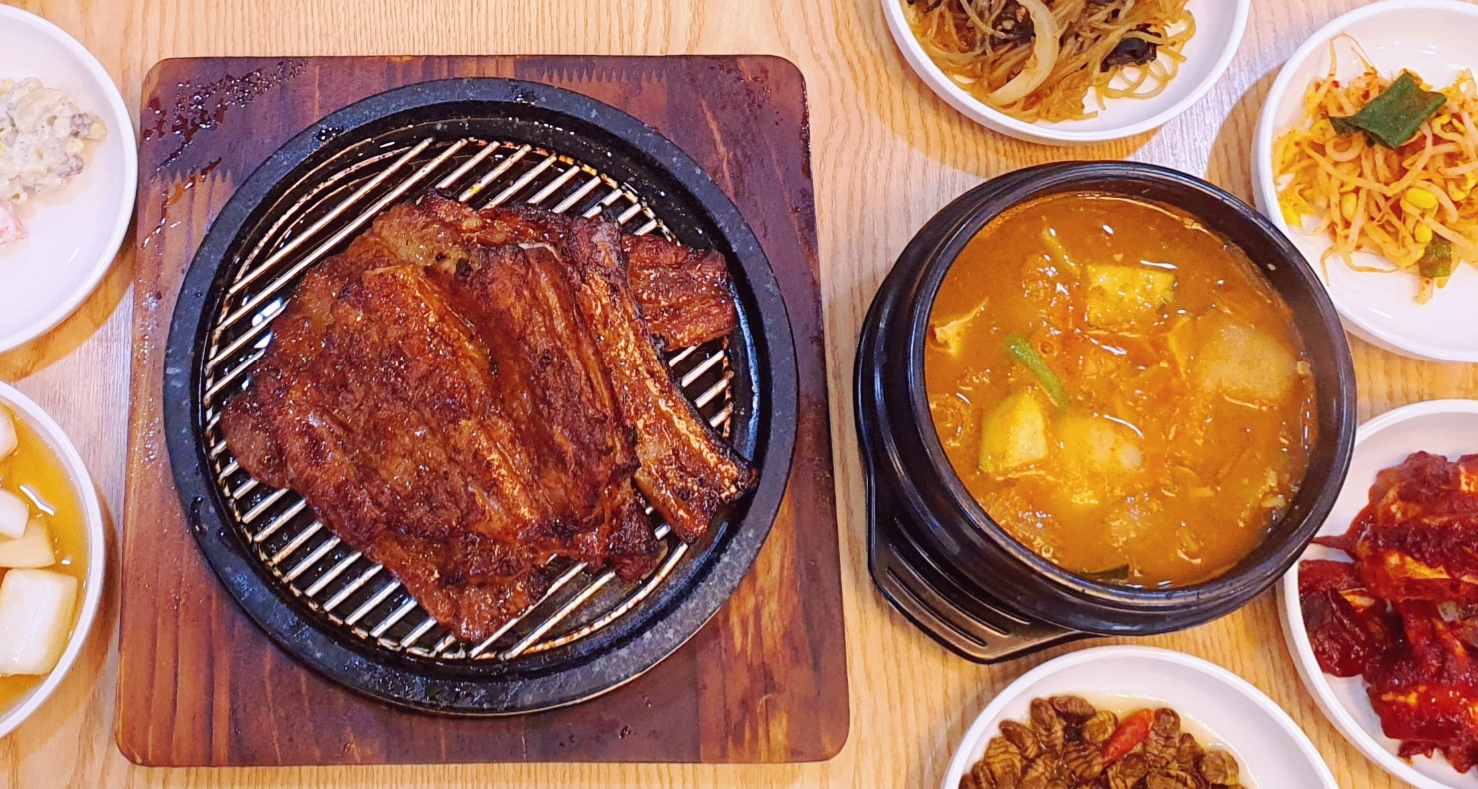 참숯석갈비(1인)