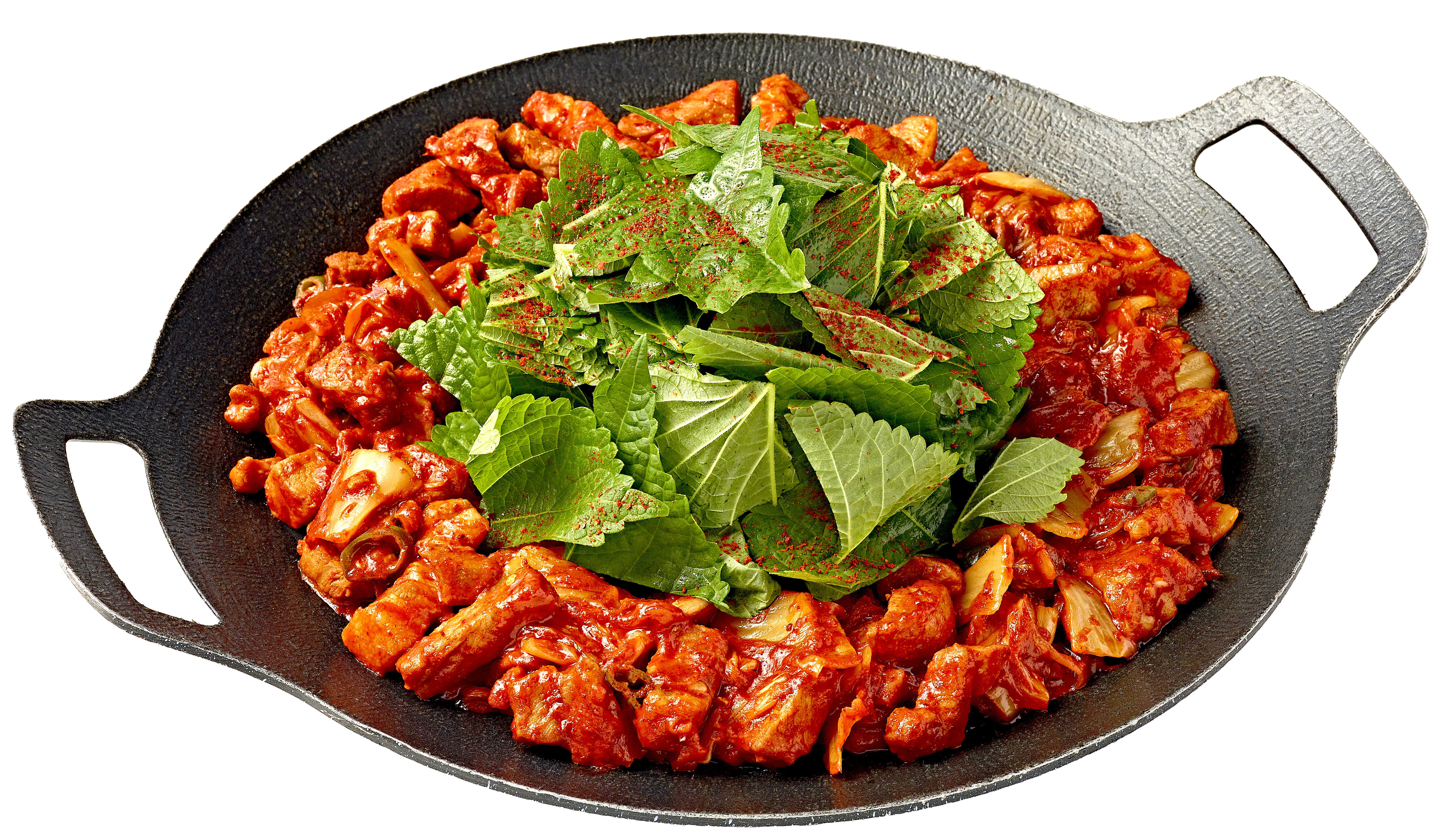깻잎 돼지김치 두루치기