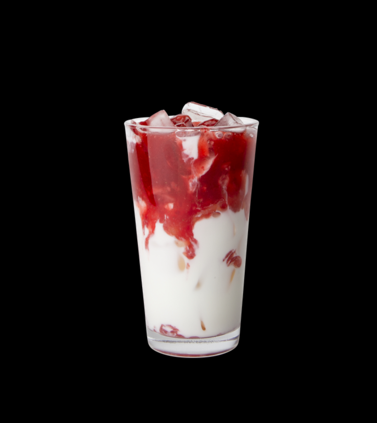 더블 딸기라떼 (ICE)