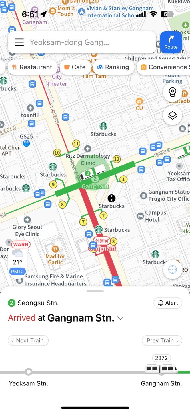 REAL-TIME SUBWAY & BUS INFO.