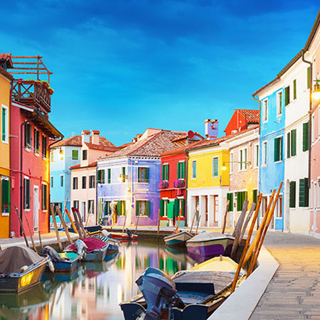 이탈리아 베네치아 마을 풍경
