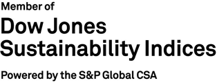 member of Dow Jones Sustainability Indices Powered by the S&P Global C&S