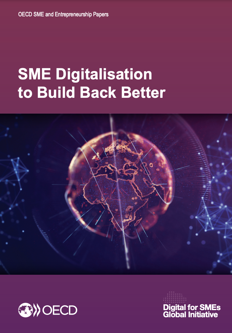 SME digitalisation to Build Back Better 보고서의 첫 표지