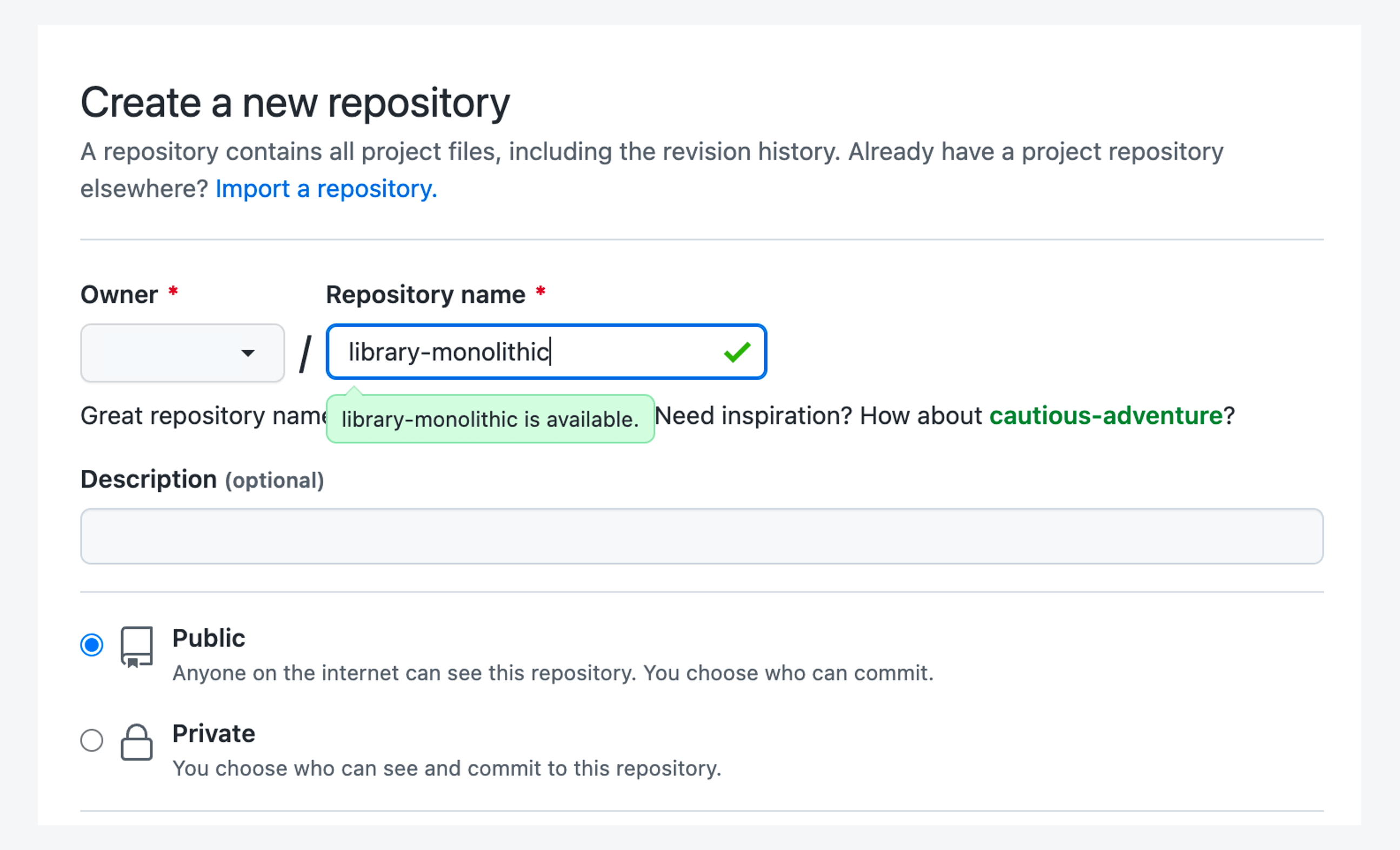 Create a GitHub repository