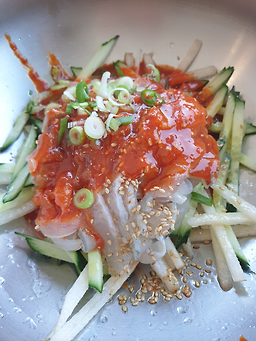 강동회센타참가자미물회 사진 3