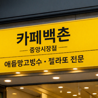 카페백촌 중앙시장점