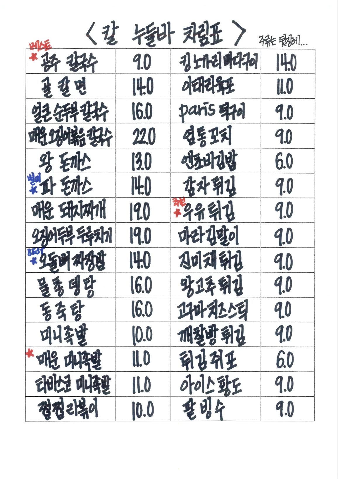 칼누들바 방이본점 사진 7