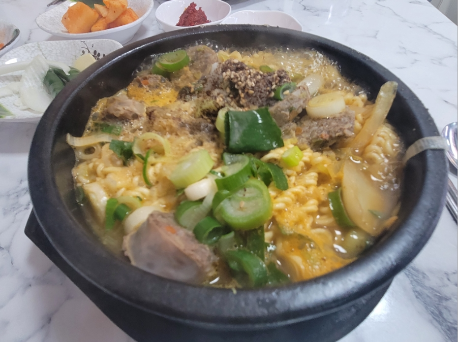 아바이 순대라면